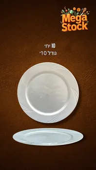 צלחות יוקרתיות חד פעמיות בגודל 10 אינץ'