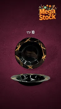 צלחות מרק יוקרתיות שחורות