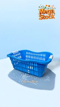 סל כביסה פלסטיק עם ידיות