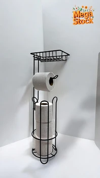 מתקן עמיד לנייר טואלט עם מדף עליון