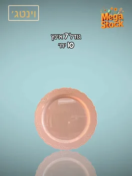 צלחת חד פעמית 7 אינץ' ורודה
