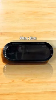 מגש פלסטיק שחור מלבני רב שימושי